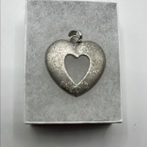 Elegant Sterling Silver Heart Pendant